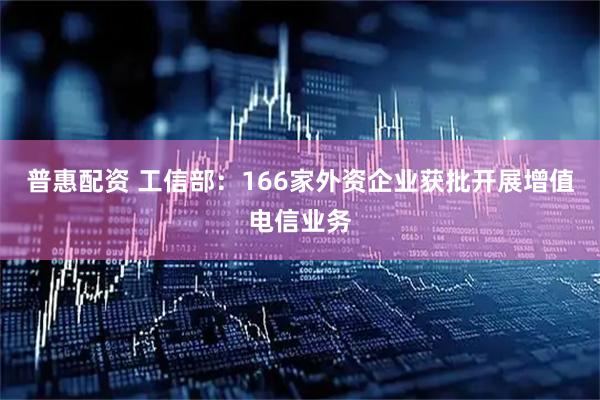 普惠配资 工信部：166家外资企业获批开展增值电信业务